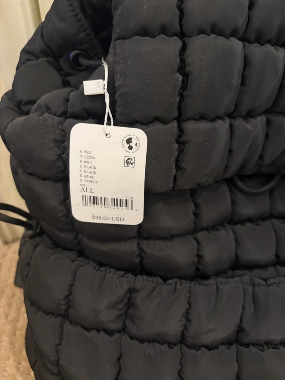 Black free people bookbag